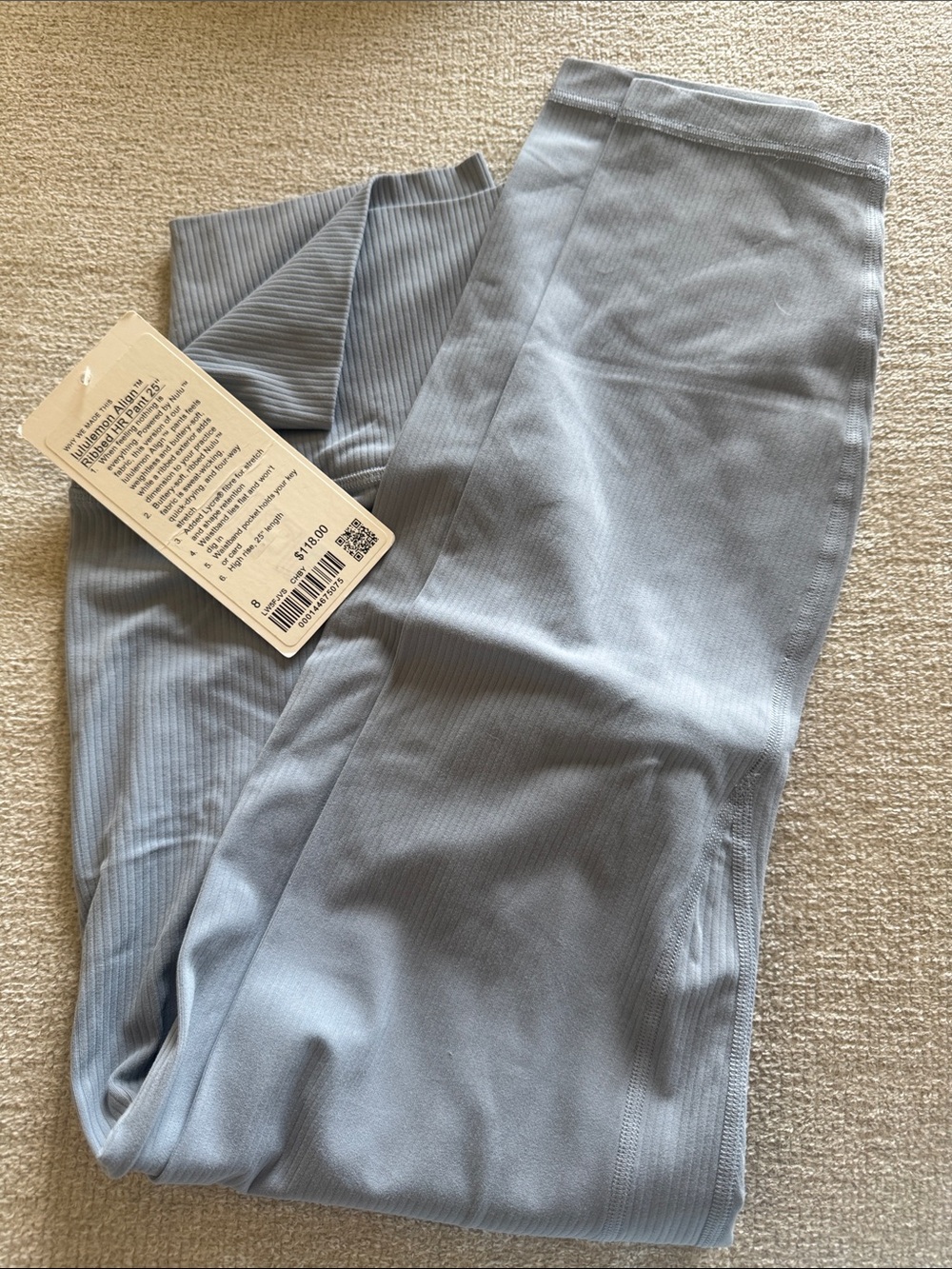 Align HR ribbed pant 25”